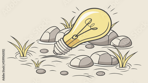 Hidden Idea in a Peaceful Watery Landscape.