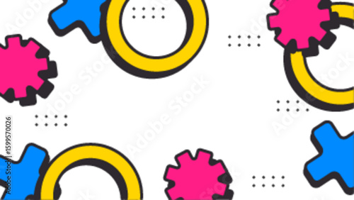 Colorful abstract shapes ideal for web backgrounds, graphic design projects, social media posts, prints, and presentations with a modern touch.