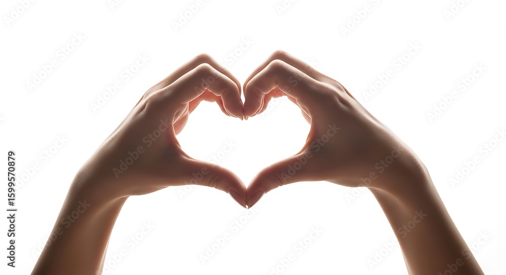 Fototapeta premium Hands Forming Heart Shape