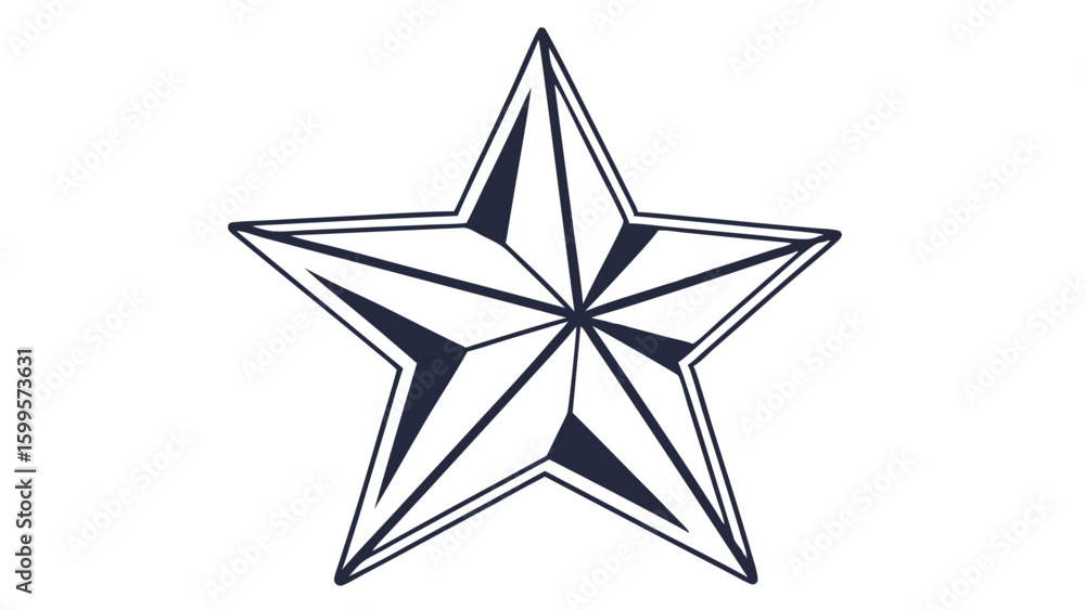 Obraz premium Ornate Decorative Star Design.
