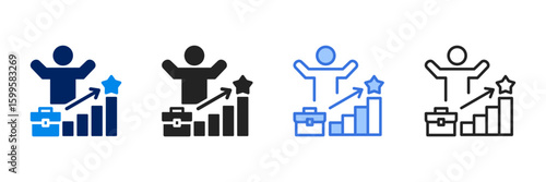 Goal  Icon Set Different Style Collection 