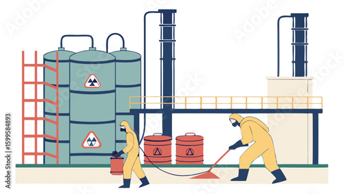 Hazardous Material Handling at Industrial Facility.
