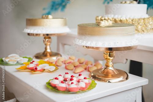 wedding cake with candles