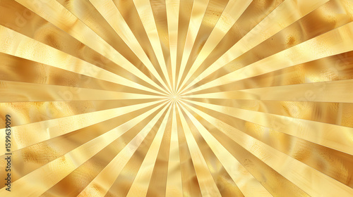 Golden burst background with radial lines emanating from a central point
