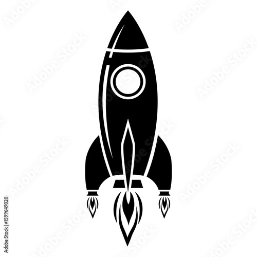Space Shuttle, Spacecraft vector silhouette