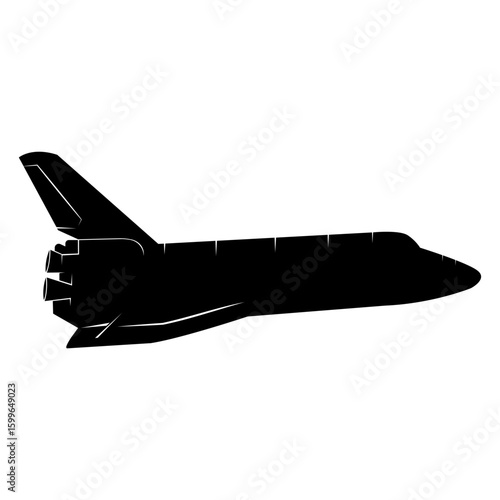Space Shuttle, Spacecraft vector silhouette