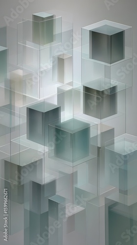 Abstract Geometric Cube Composition