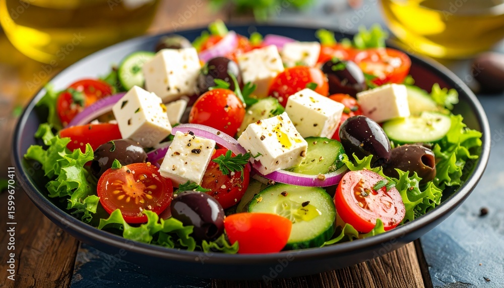 salad with feta cheese salad with feta cheese