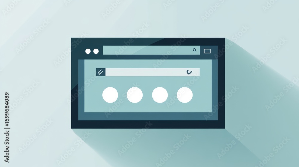 Fototapeta premium Minimalist UI Presentation