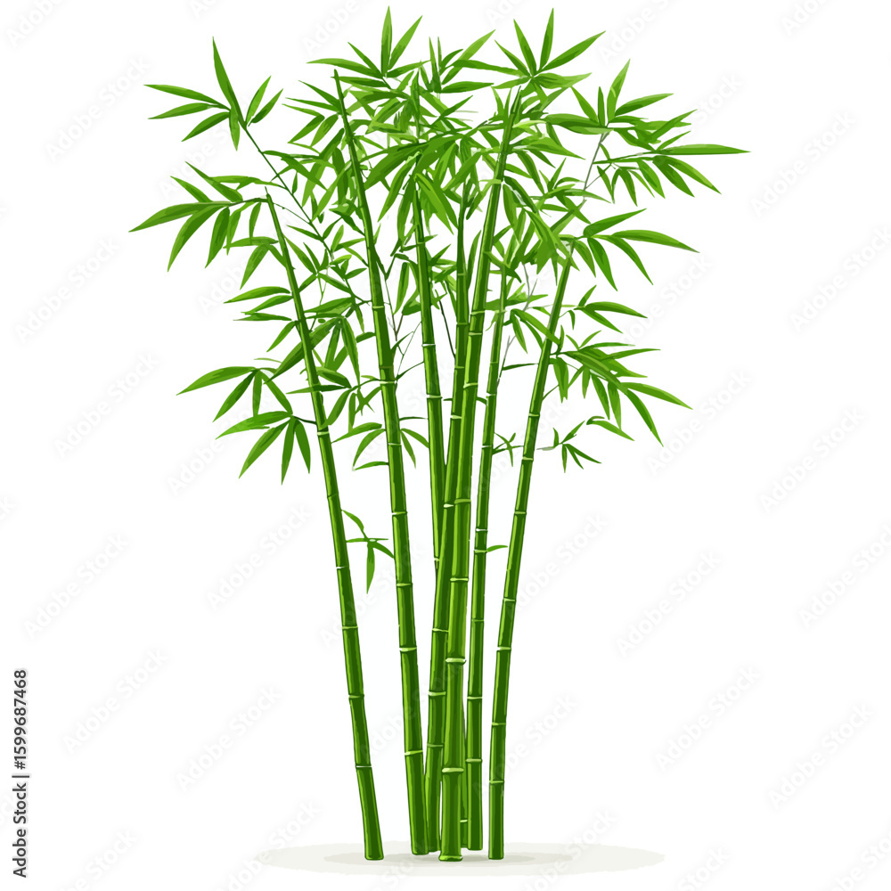 Obraz premium Bamboo shoots illustration 