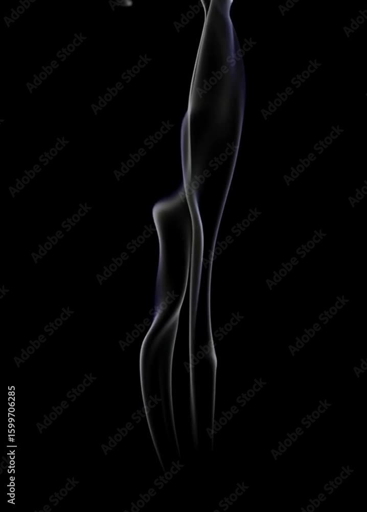 Graceful white smoke flowing against a black background in a vertical video format, ideal for abstract effects, transitions, or content related to cigarette smoke Graceful white smoke flowing against a black background in a vertical video format, ideal for abstract effects, transitions, or content related to cigarette smoke