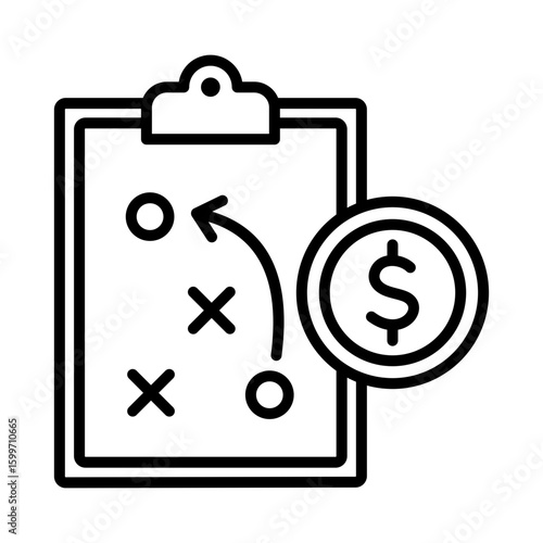 Financial Strategy Icon.