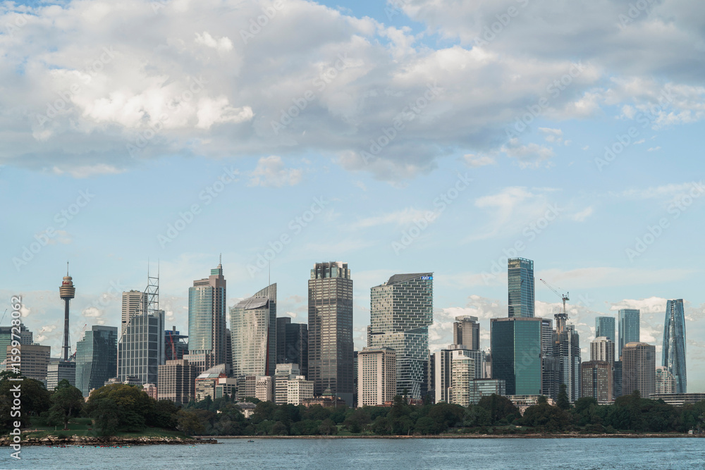 Fototapeta premium Sydney, Australia - 25 January 2025 : Skyline of Sydney CBD