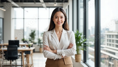 Confident Businesswoman in Modern Office Setting Free Download Confident Businesswoman in Modern Office Setting - GFXLoad