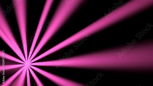 Expanding Pink Light Rays with Dynamic Zoom