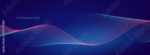 banner background,colorful,blue and pink gradations,line wave ,pink blue,technology abstract background,pattern line,vector,eps 10