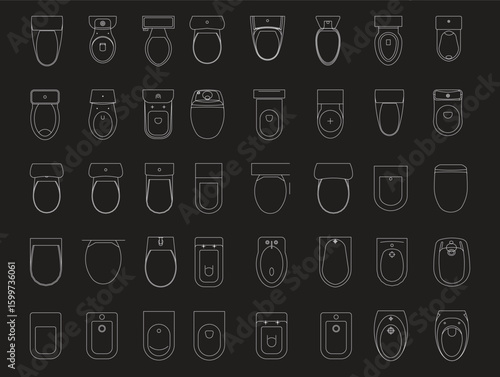 Essential Bathroom Symbols for Architecture