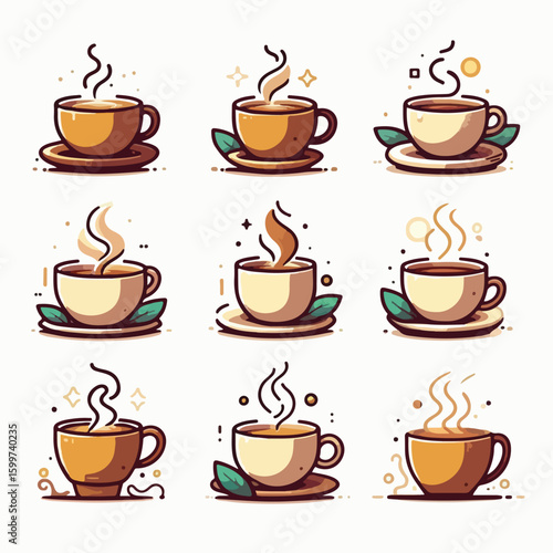 A warm cup of tea releasing soft steam