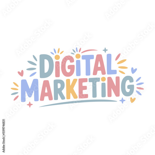 Digital Marketing Strategy Design Graphic
