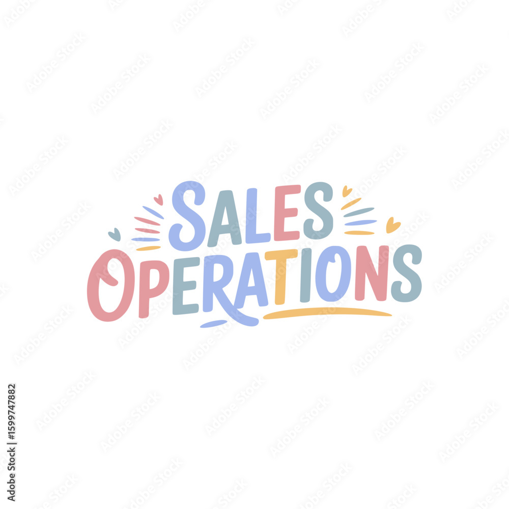 Sales Operations Team Hand Lettering Sales Operations Team Hand Lettering