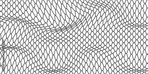 Curved net pattern. Seamless design for sportswear or equipment like soccer goals, volleyball nets, basketball hoops, hockey nets, and athletic gear. eps10