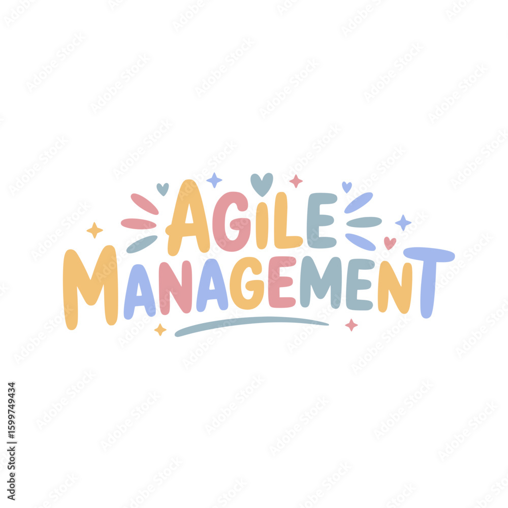 Agile Management Sticker Design Graphic Agile Management Sticker Design Graphic