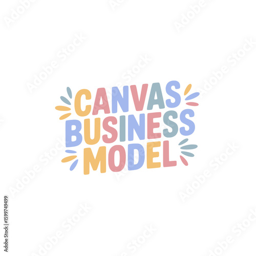 Canvas Business Model Design Sticker