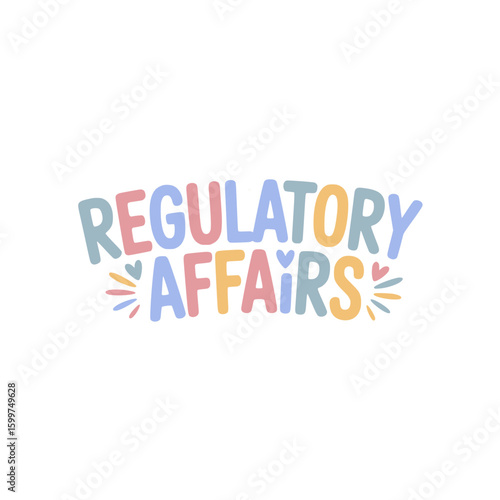 Regulatory Affairs Sticker Design Graphic