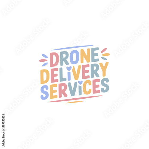 Drone Delivery Services Business Logo