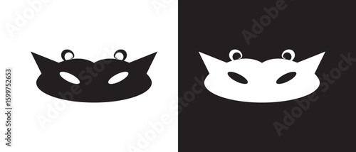 eye mask and face mask icon vector illustration.