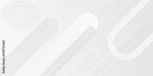 Abstract white background. Minimal geometric white light background abstract design. Suit for booklet, brochure, banner, poster, website, flyer, cover, corporate, backdrop. Vector Eps 10