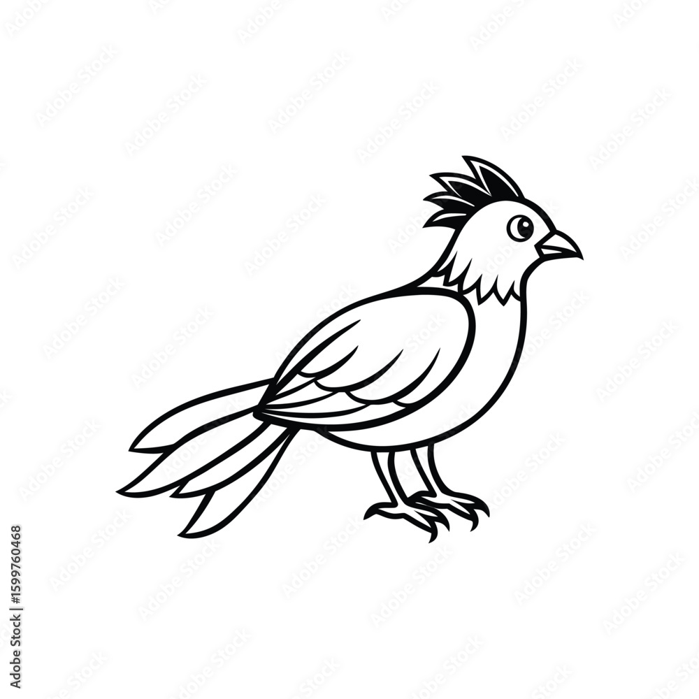 Fototapeta premium A airi Line art vector illustration.