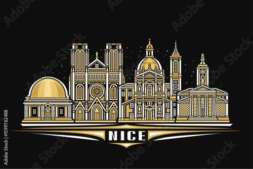 Vector illustration of Nice