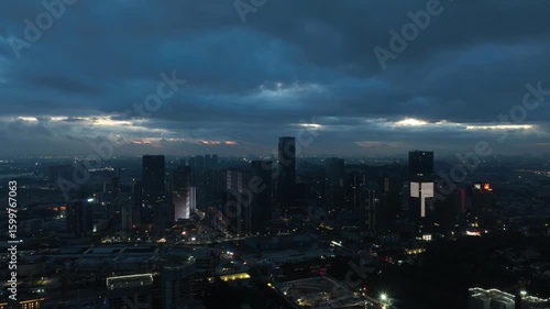 Wallpaper Mural Captivating sunset over Guangzhou city skyline illuminates urban landscape at twilight Torontodigital.ca