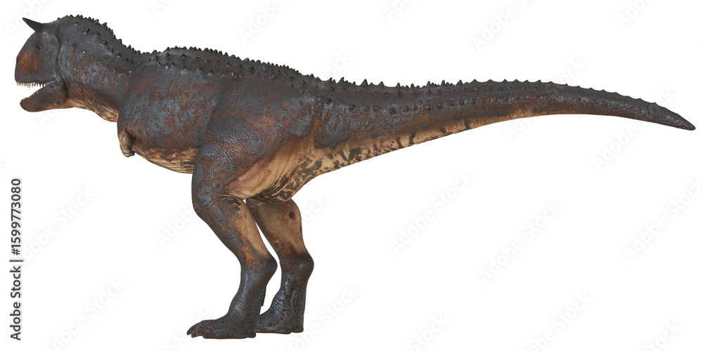 Realistic dinosaur sculpture on a white background Realistic dinosaur sculpture on a white background