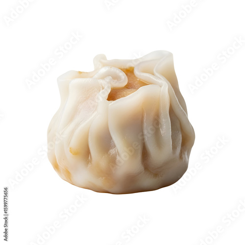Single Steamed Har Gow Dumpling Asian Cuisine.