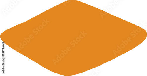 Freeform Terracotta Diamond Shape
