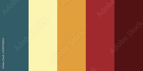 Vintage Earth Tone Color Palette – Editable EPS Swatch for Designers