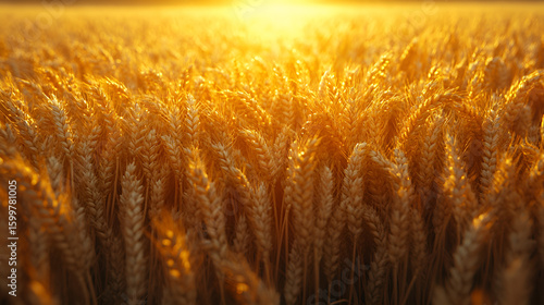 golden wheat field, Wheat field on sun.
