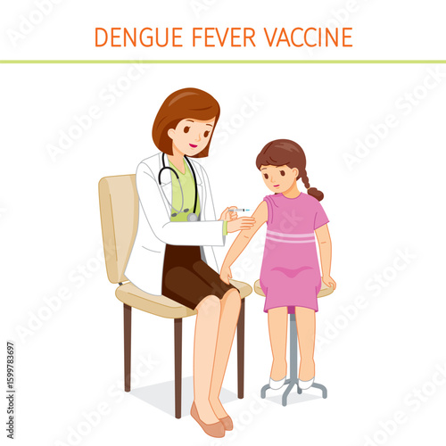 Doctor Vaccinates Girl Dengue Fever Vaccine
