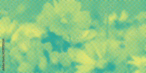 Abstract Duotone Halftone Dotted Retro Paper Print Texture Vector Illustration