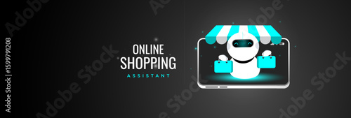 Online Shopping Assistant Robot on Smartphone with Storefront
