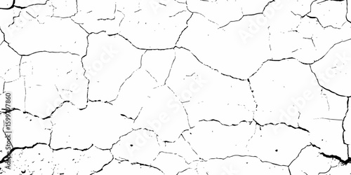 white textured wall with cracks and brick foundation, creating a distressed and some dark spots, textured appearance. it looks aged	