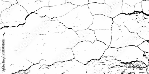 white textured wall with cracks and brick foundation, creating a distressed and some dark spots, textured appearance. it looks aged	