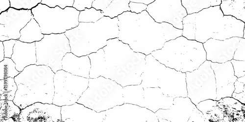 white textured wall with cracks and brick foundation, creating a distressed and some dark spots, textured appearance. it looks aged	