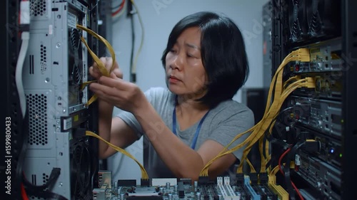 Wallpaper Mural Technician repairs servers Torontodigital.ca