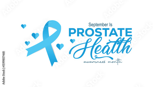 September is Prostate Health Month. Vector template Design for banner, greeting card, poster, prints, social media post, flyer, T shirt with background.