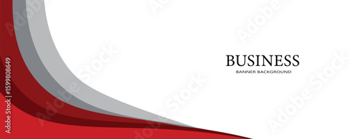 red gray abstract wave background for corporate banner, business presentation, poster, journal cover.