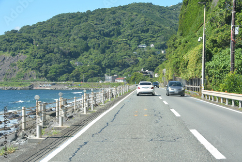 海岸線をドライブ