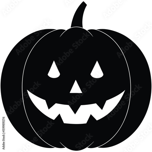 Artistic dark black illustration with spooky vibe